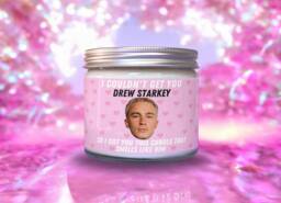 Drew Starkey Scented Candle 9Oz Soy Wax, Funny Novelty Gift - thumbnail 1