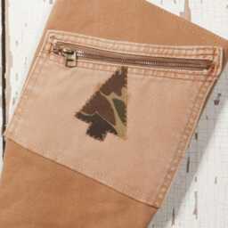 Repurposed & Upcycled Canvas Pants Christmas Stocking - Hunter, Farmer Contractor Or Outdoor Lover - thumbnail 2