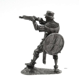 Tin 54mm Teutonic Arbalester Xiii Century Metal Figurine 132 Scale - thumbnail 3