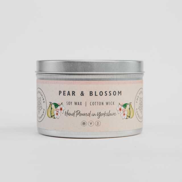 Pear & Blossom - Scented Candle Hand Poured in Yorkshire Soy Wax Vegan - image 1