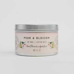 Pear & Blossom - Scented Candle Hand Poured in Yorkshire Soy Wax Vegan - thumbnail 1