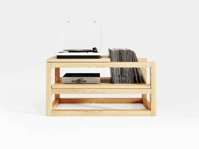 Vinyl Record Storage, Player Stand, Media Console Kunsst - image 1