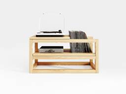Vinyl Record Storage, Player Stand, Media Console Kunsst - thumbnail 1