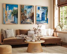 Set Of 3 Tunis Travel Posters, Tunisia Prints, Art, Islamic Wall Decor, Muslim Gift, Tunisian Gift - thumbnail 1