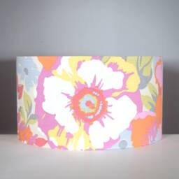 Flower Power Floral Lampshade With Gold Silver Or White Lining Option For Ceiling Lamp Base, 20cm To 50cm ??, Handmade By Vivid Shades - thumbnail 2