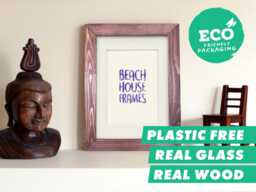 Wood Picture Frame Wooden A4 Photo A2 Rustic