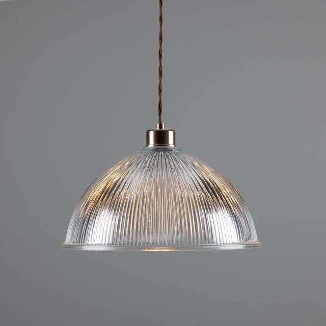 Nova Prismatic Glass Dome Pendant Light 12 - image 1