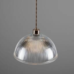 Nova Prismatic Glass Dome Pendant Light 12 - thumbnail 3