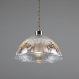 Nova Prismatic Glass Dome Pendant Light 12 - thumbnail 2