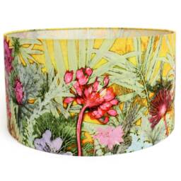 Tropical Sunshine Lampshade, Ceiling Or Pendant Many Sizes Available, Light Shade For Table Lamp, Yellow & Pink Lampshade - thumbnail 3