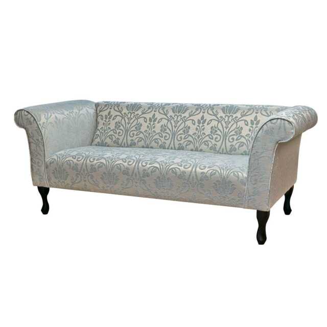 Handmade Blue Medallion Compact 3 Seater Sofa Damask Loveseat, in Britain - image 1