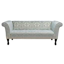 Handmade Blue Medallion Compact 3 Seater Sofa Damask Loveseat, in Britain - thumbnail 2