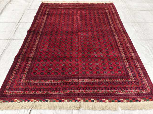 Beljik Mawrai Gul Afghan Rug 6.5x4.10 Handwoven Wool Rug - image 1