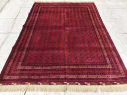 Beljik Mawrai Gul Afghan Rug 6.5x4.10 Handwoven Wool Rug - thumbnail 1