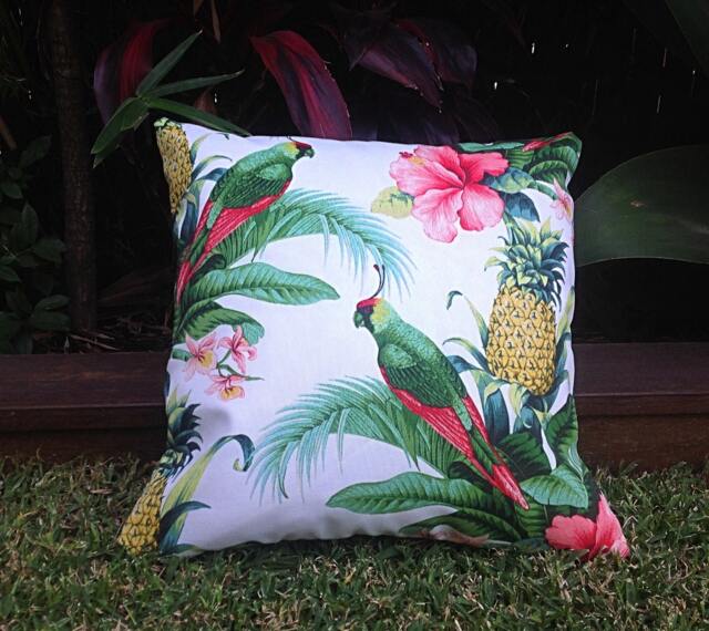 Tropical Outdoor Pillow Cover Tommy Bahama Beach Bounty Design - image 1