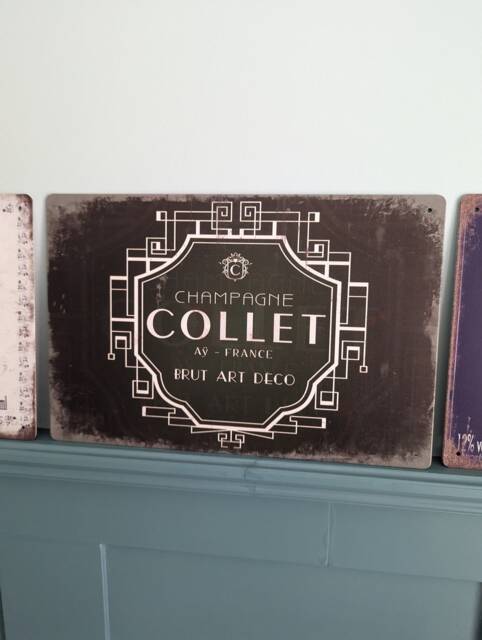 Collet Champagne A4 Metal Sign 20x30cm Man Cave Plaque Wall Art Gift