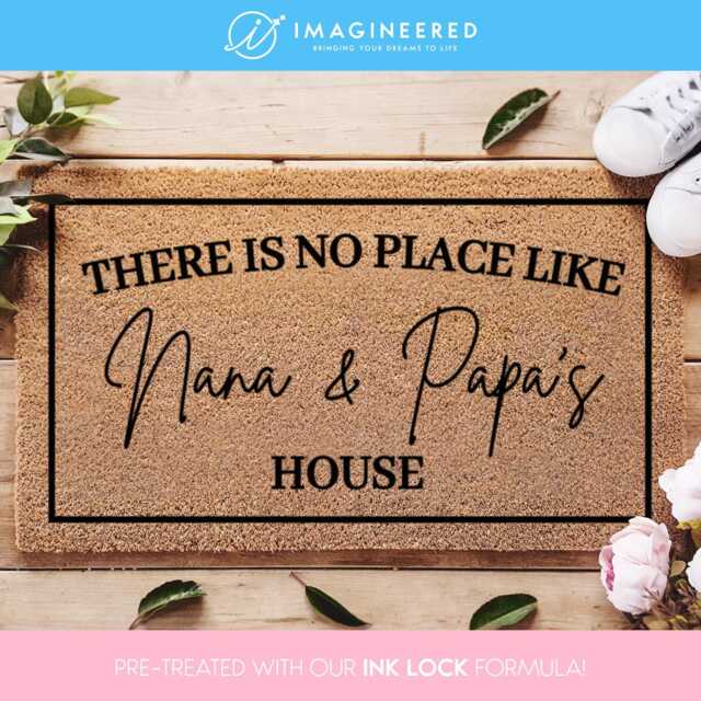 Cute Grandparents Door Mat - Perfect Gift For Grandma & Grandpa Custom Doormat Heartwarming Home Entrance Decor - image 1