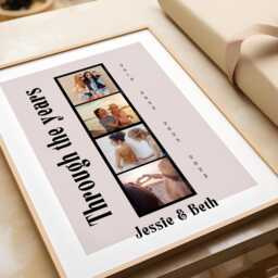 Best Friend Through The Years Photo Gift - Personalised Bestfriend Print - thumbnail 3