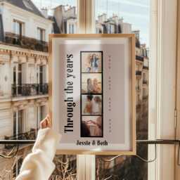 Best Friend Through The Years Photo Gift - Personalised Bestfriend Print - thumbnail 1