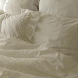Bobbin Lace Pillowcases, Ruffle Trimmed Cotton, Shabby Chic - Set Of 2 - thumbnail 2