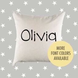 Personalized Name Canvas Pillow Or Cover - Nursery Decor Home Throw Child's Bedroom New Baby Gift - thumbnail 1