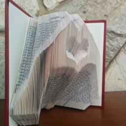 Love Hands - Folded Book Art Fully Customizable, Romantic, Heart, Anniversary, Love, Wedding - thumbnail 3