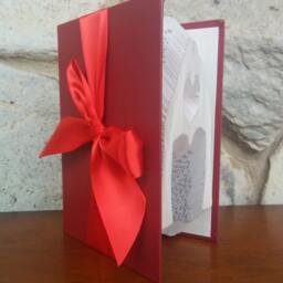 Love Hands - Folded Book Art Fully Customizable, Romantic, Heart, Anniversary, Love, Wedding - thumbnail 2