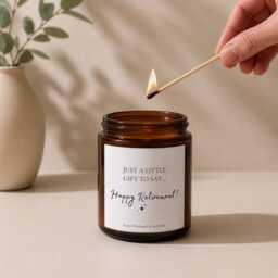 Retirement Candle Gift For Her - Happy Coworker Leaving New Chapter - thumbnail 3