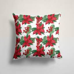 Flower Wreath Pillow Cover/Christmas Red Cushion Cover/Bell Christmas Case/Christmas Cushions Decor/Christmas Gift For Her - thumbnail 3