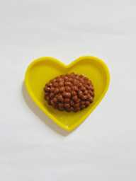 Mini Baked Beans Heart Wall Hanging /Dopamine D??cor/Fake Food/Kitchen D??cor/Food D??cor/Pop Art/Maximalist D??cor/Funny Art/ Unique Gift