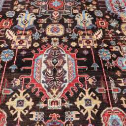 7'2x10'4 Ft Afghan New Mamluk Design Area Rug, Luxury Farmhouse Rug - Handmade Medallion Wool Bedroom Livingroom Office D??cor - thumbnail 3