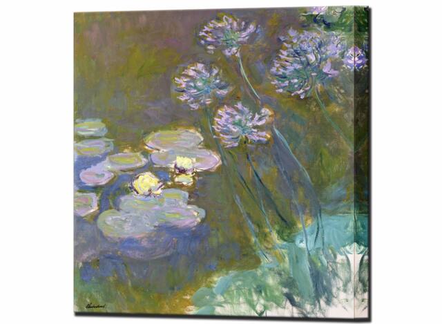 Monet Water Lilies Canvas Print, Fine Art Reproduction, Ready To Hang - image 1