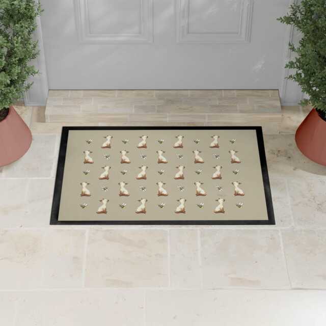 Siamese Cat Pattern Door Mat