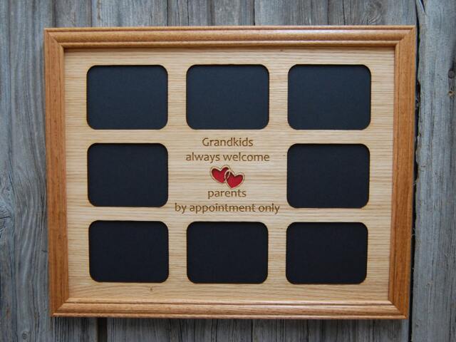 Grandkids Always Welcome Picture Frame - Collage Hold Multiple Photos Grandchildren Frame, Gift For Grandparent Grandpa - image 1