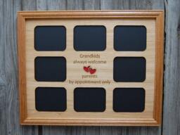 Grandkids Always Welcome Picture Frame - Collage Hold Multiple Photos Grandchildren Frame, Gift For Grandparent Grandpa - thumbnail 1