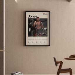 Jon Jones Poster, Ufc Inspired Mma Wall Art, Fighter Legacy Print, Combat Sports Gym Decor, Martial Arts Artwork - thumbnail 2