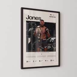 Jon Jones Poster, Ufc Inspired Mma Wall Art, Fighter Legacy Print, Combat Sports Gym Decor, Martial Arts Artwork - thumbnail 3