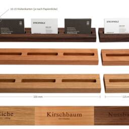 Business Card Holder Wood Simply Multiple Business Stand Table Fair Exhibition Reception - thumbnail 2