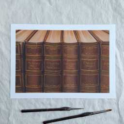 Magical Spell Books Archival Art Print From Original Acrylic Painting By Claire Williams - thumbnail 3