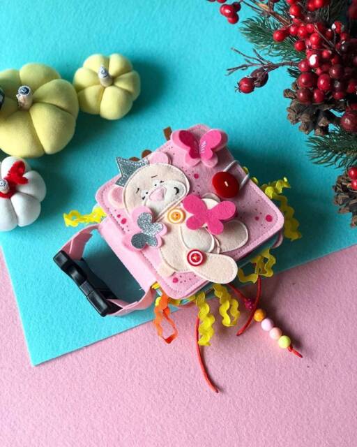 Personalised Felt Book, Personalized Quiet Book From 6 Month To 2 Years, Montessori Soft Toy - image 1