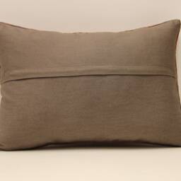Vintage Turkish Kilim Pillow, Wool Boho Cushion - 14x20 In - thumbnail 4