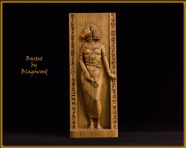 Bastet, Bast Figurine, Egyptian Goddess, Pagan Egypt, Mythology, Wicca, Altar, Witches, Kemet, Nubian, Statue - image 1
