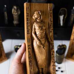 Bastet, Bast Figurine, Egyptian Goddess, Pagan Egypt, Mythology, Wicca, Altar, Witches, Kemet, Nubian, Statue - thumbnail 3