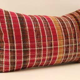 Pillow Cover - Classic Kilim -Sofa -Ticking Striped-Home Sofa Pillows -Decorative -12x20 Inches- Koef-346 - thumbnail 3