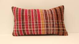 Pillow Cover - Classic Kilim -Sofa -Ticking Striped-Home Sofa Pillows -Decorative -12x20 Inches- Koef-346 - thumbnail 1