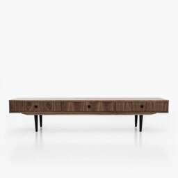 Mid-Century Sideboard, Dresser, Commode, Japandi Furniture, Credenza Made Of Walnut Vaneer - Livlo O-L01 - thumbnail 1