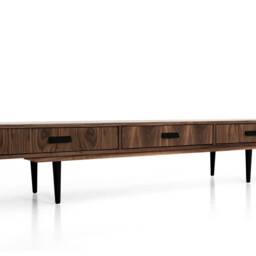 Mid-Century Sideboard, Dresser, Commode, Japandi Furniture, Credenza Made Of Walnut Vaneer - Livlo O-L01 - thumbnail 4