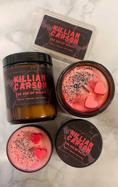 Killian Carson Candle - Legacy Of Gods Series By Rina Kent God Of Malice Dark Romance Booktok Merch Bookish Gift - image 1