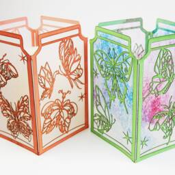Butterfly Art, Candle Holder, Party Centerpiece, Mason Jar Lights, Paper Lantern, Jar, Diy Decor - thumbnail 2