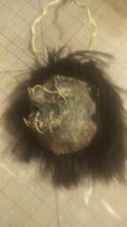 Paper Mache Brunette Shrunken Head - thumbnail 2